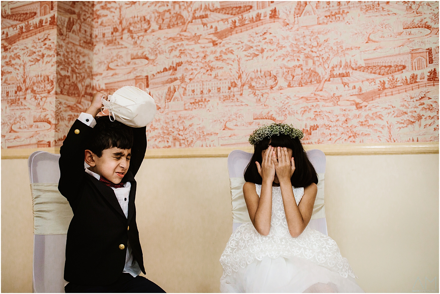 wacky kids at persian wedding