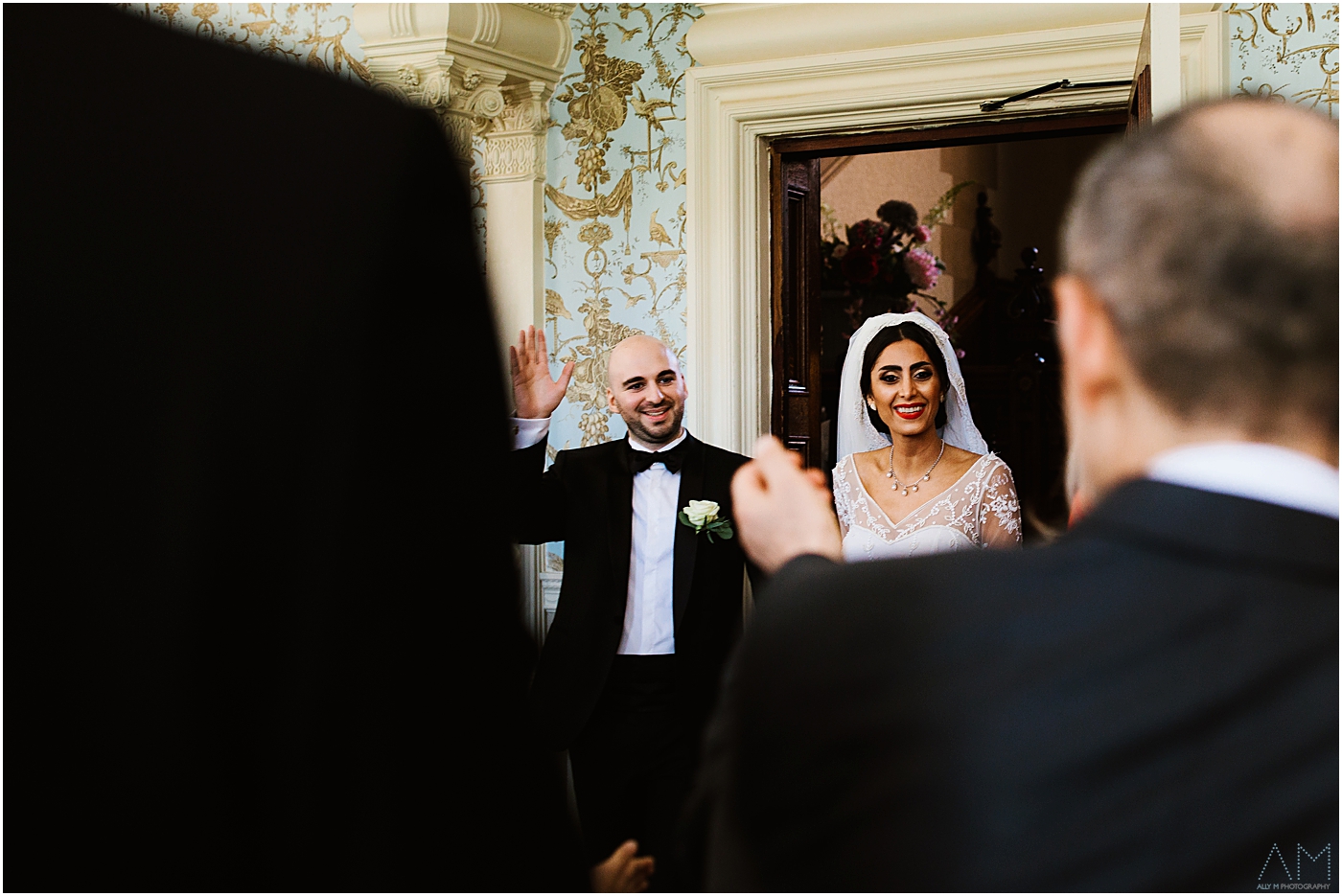 married couple enter the room