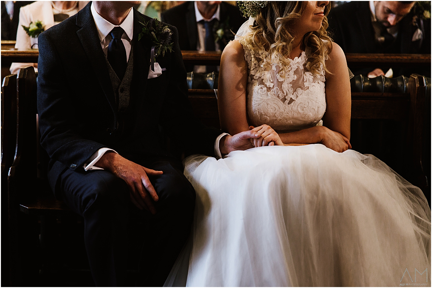 bride and groom hand in hand