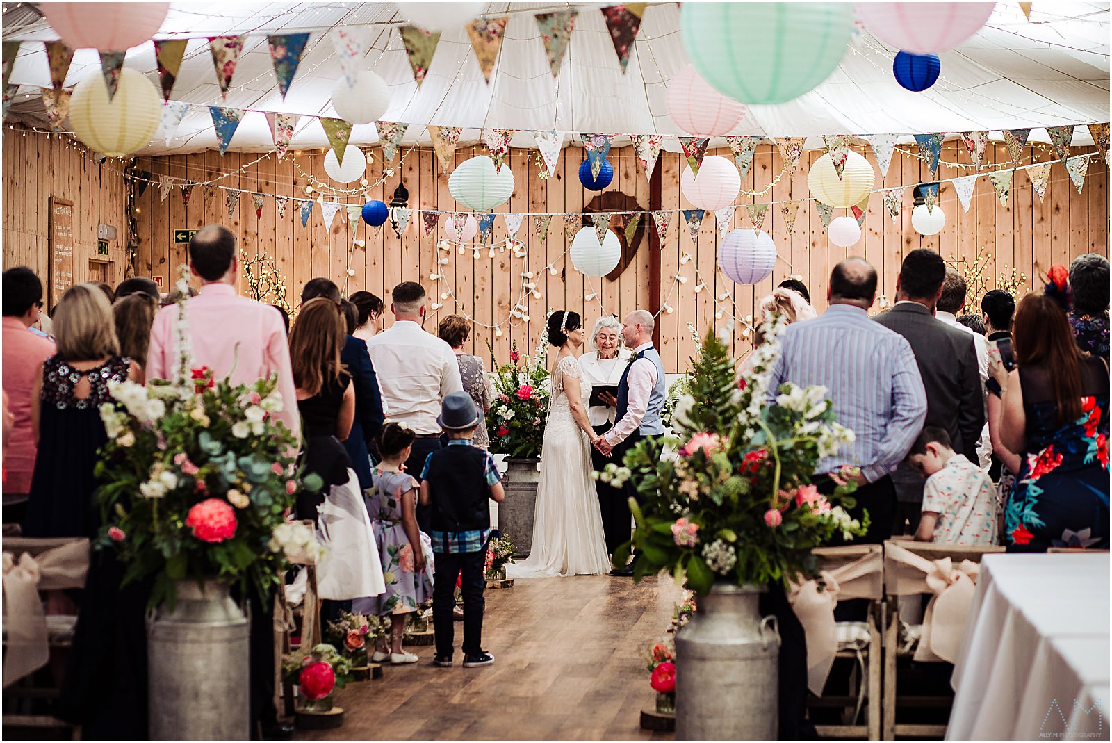 Bride and groom at Wellbeing farm