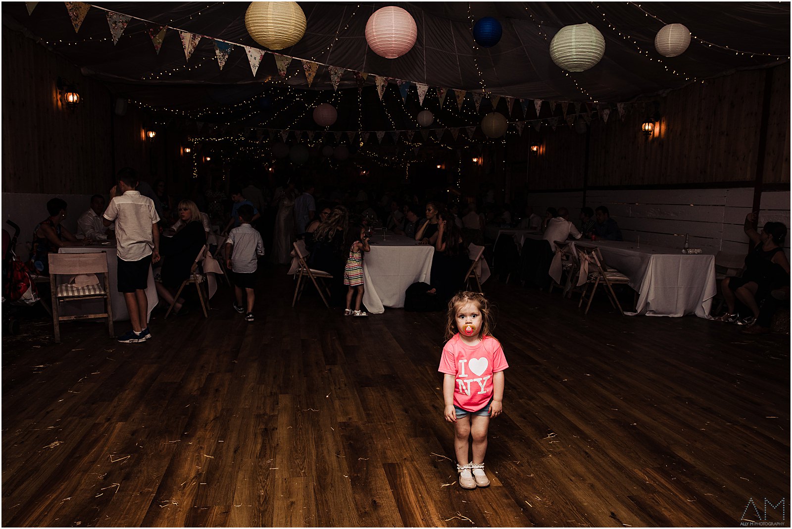 Little girl on teh dancefloor