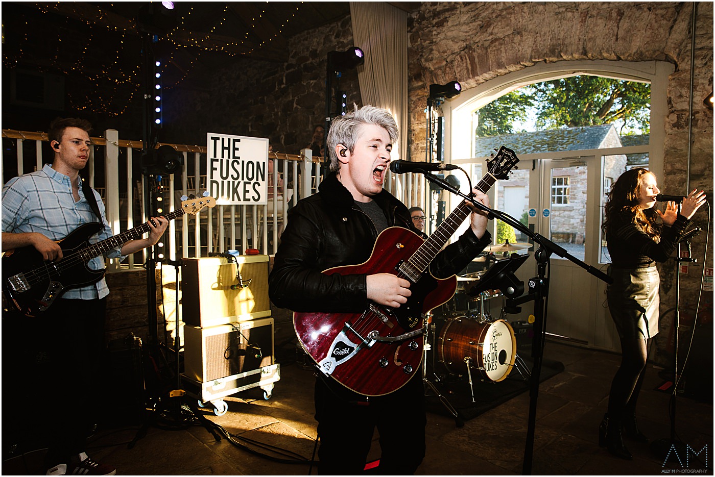 Wedding band at Askham Hall