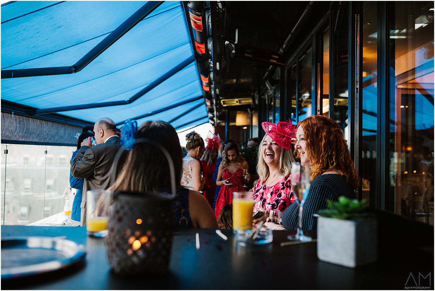 Guests on the terrace