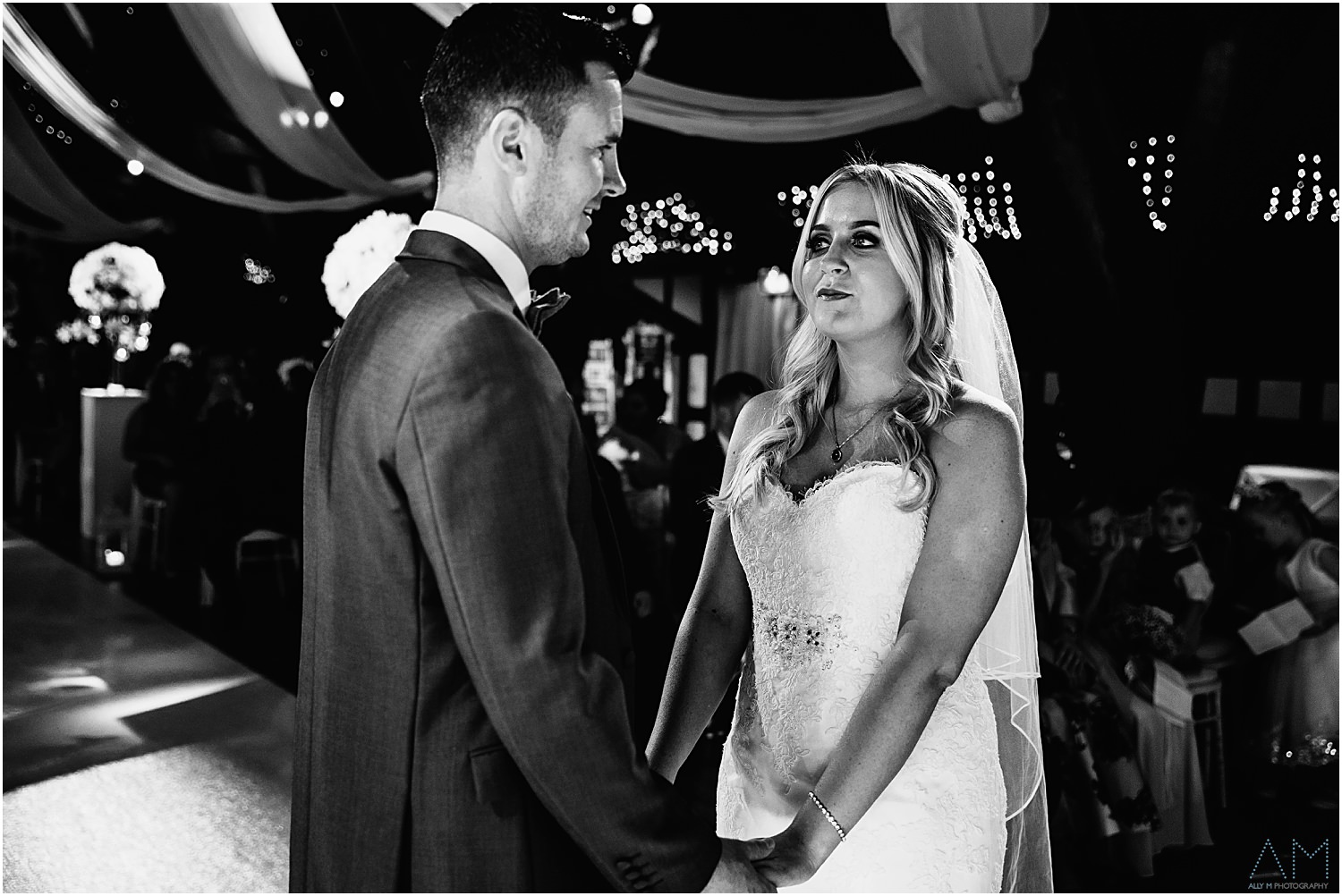 Bride and groom during the ceremony