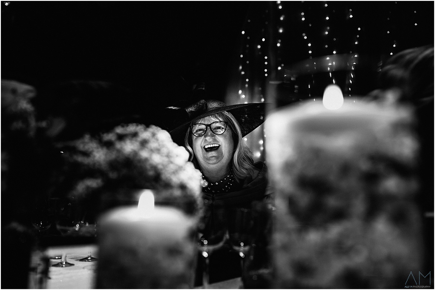 Mother of the bride laughing