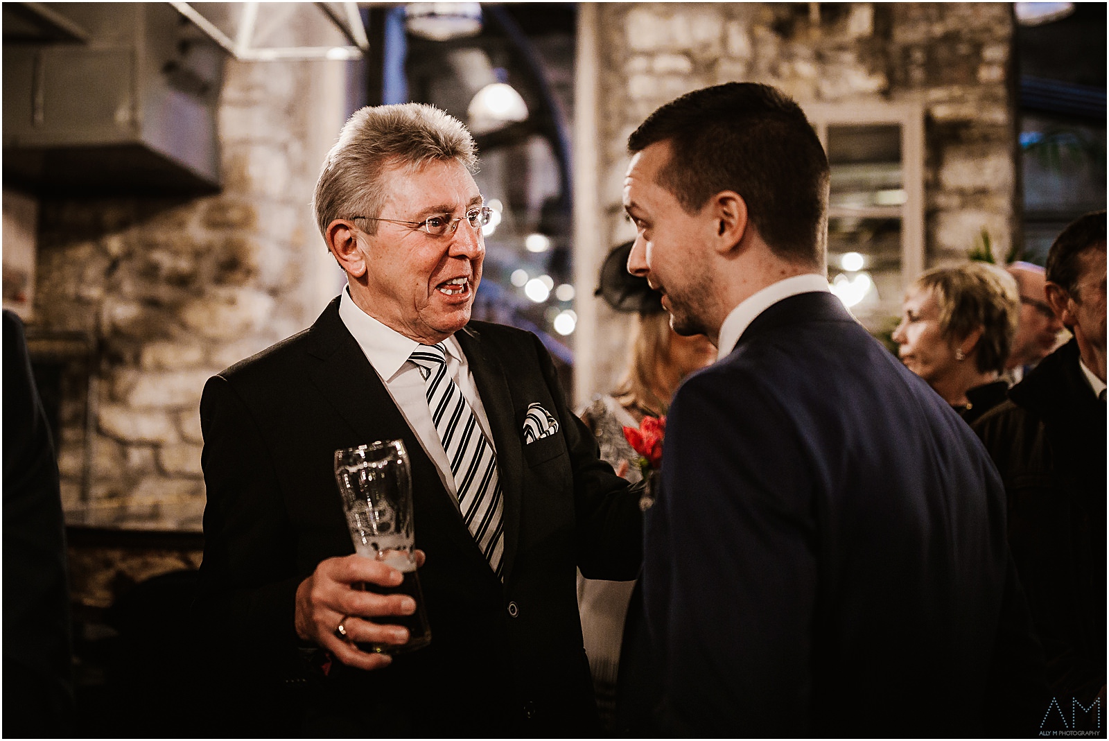 Holmes Mill Wedding | Gabby & Paul 10 Wedding guest with the groom