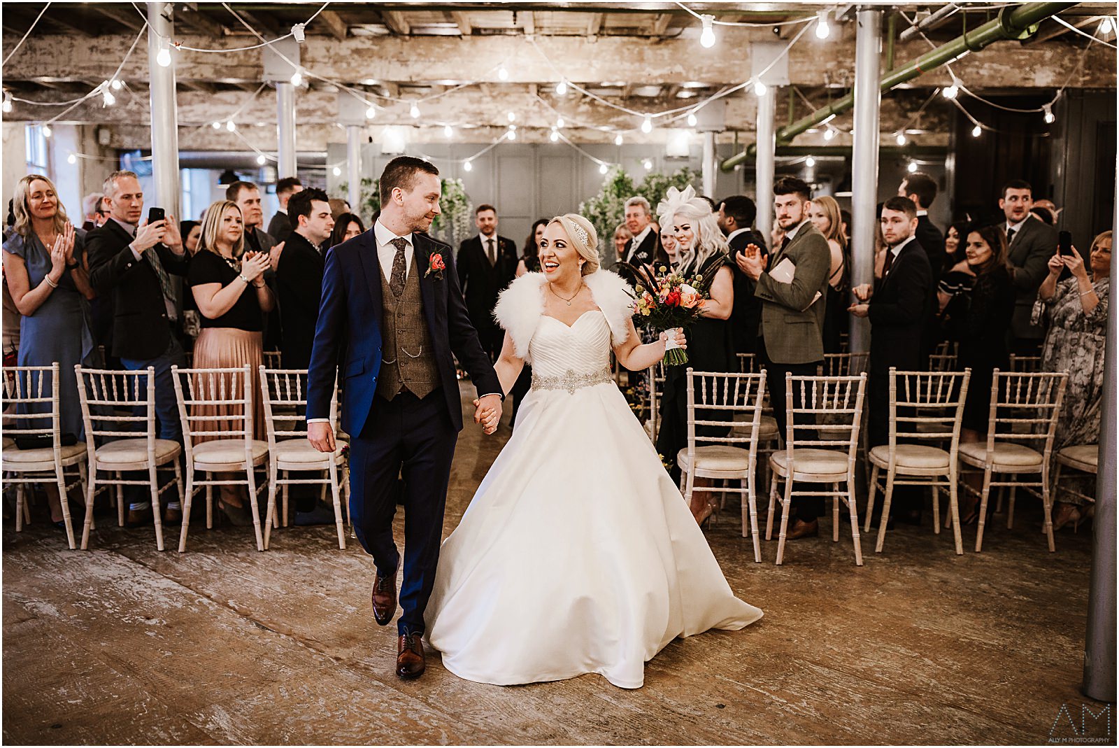 Holmes Mill Wedding | Gabby & Paul 17 Just married at Holmes Mill