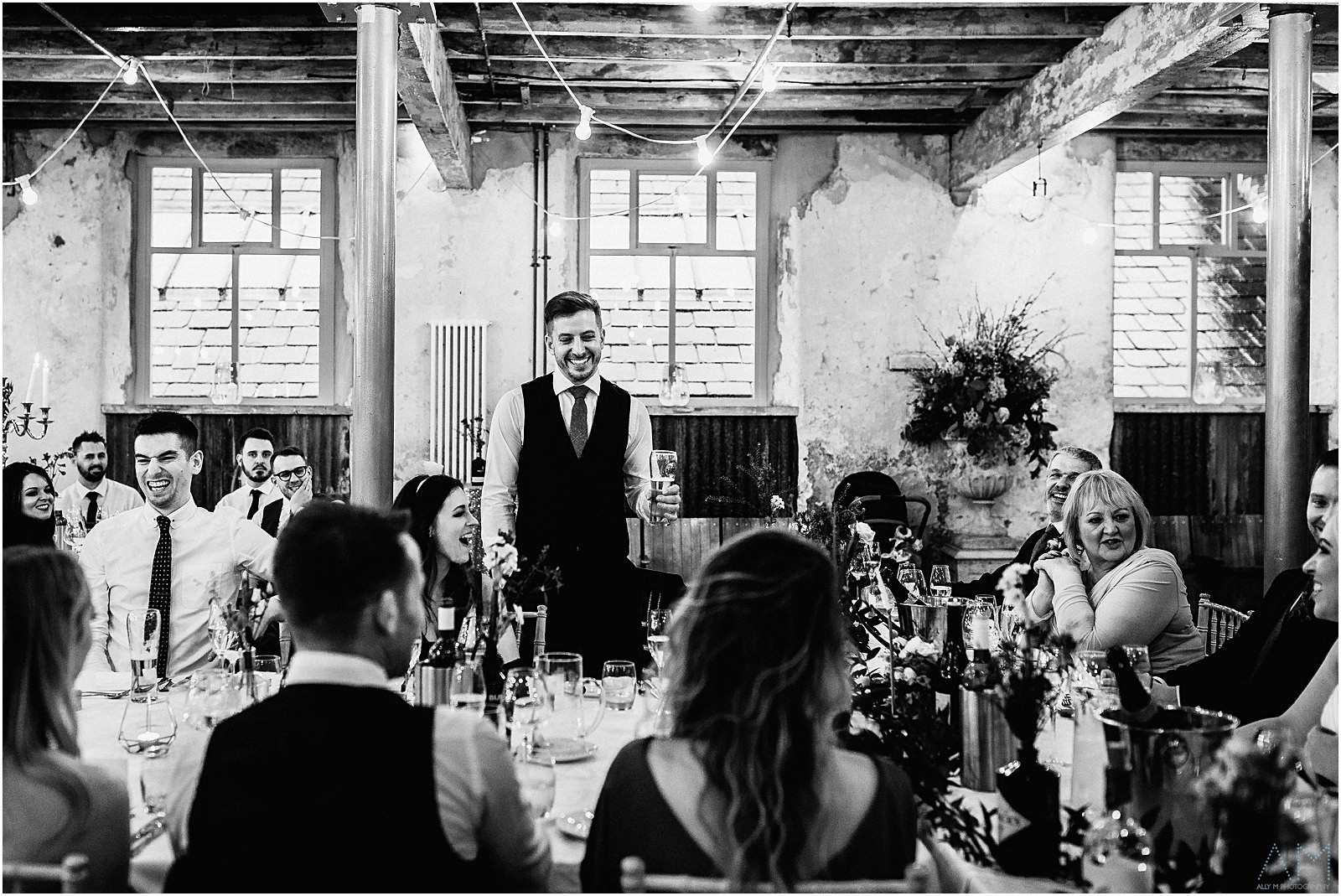Holmes Mill Wedding | Gabby & Paul 33 Best man speech