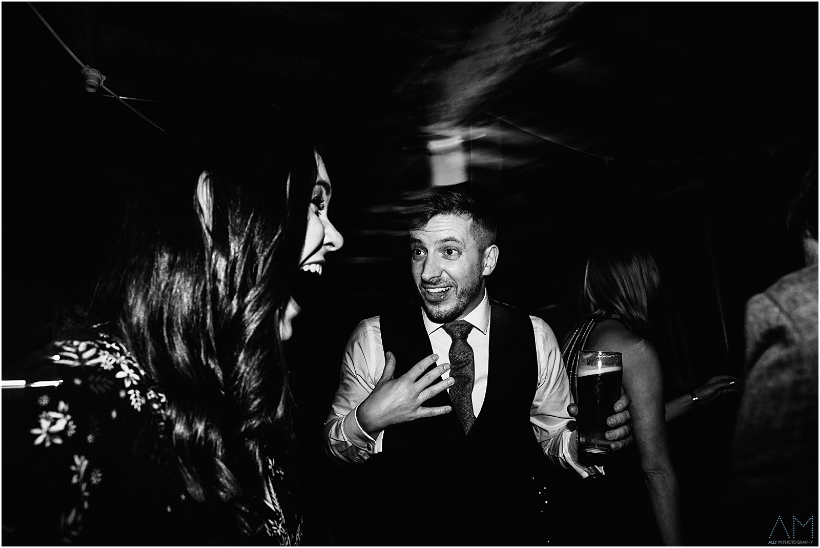 Holmes Mill Wedding | Gabby & Paul 40 Party shot at Holmes Mill