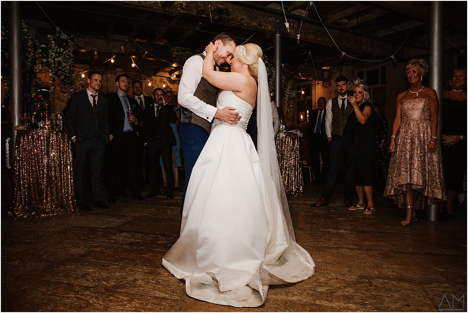 Holmes Mill Wedding | Gabby & Paul 37 First dance at Holmes Mill