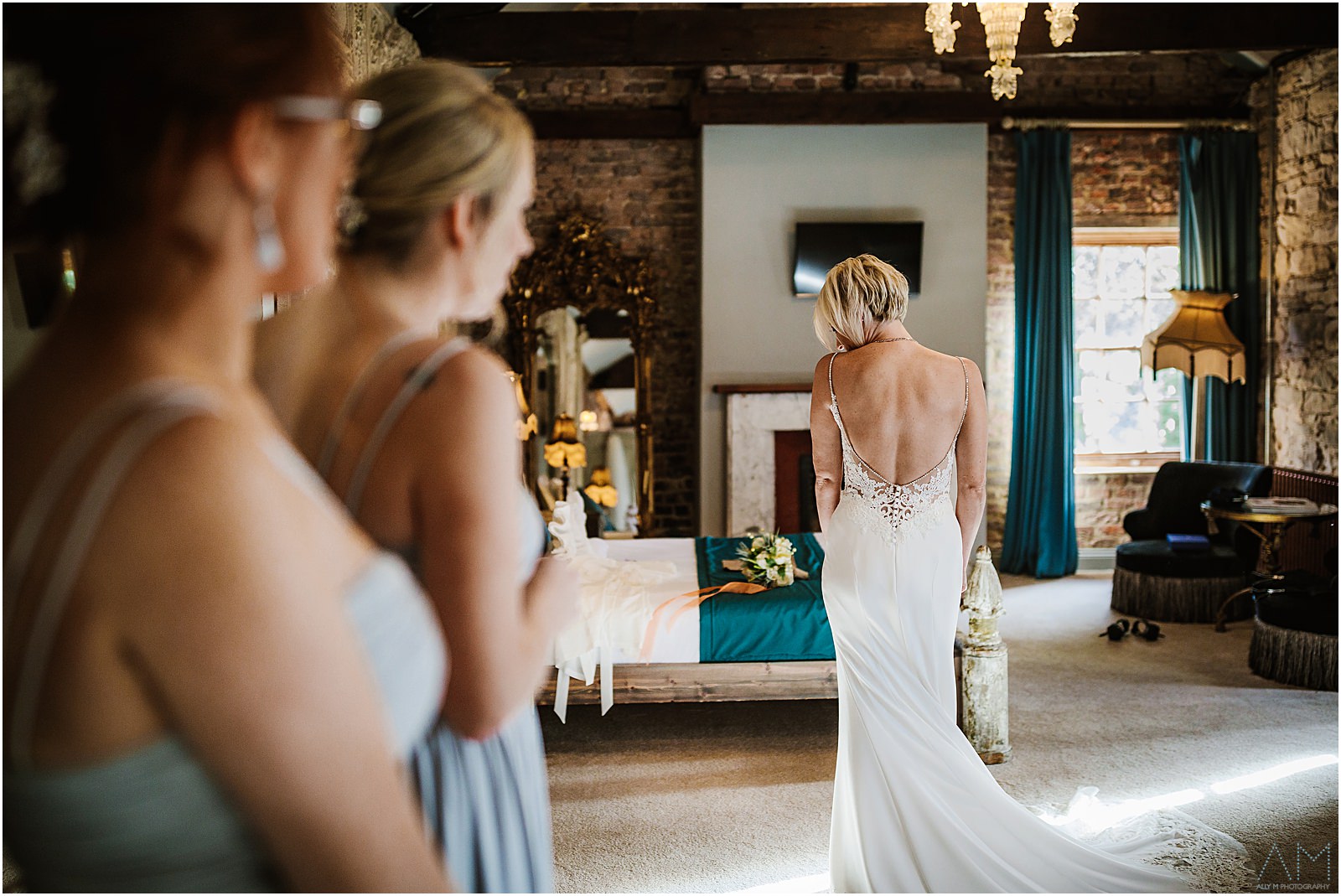 Beautiful bride at Le Petit Chateau