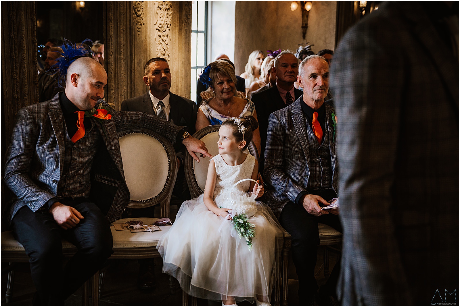 Daughter looking smiling with the best man