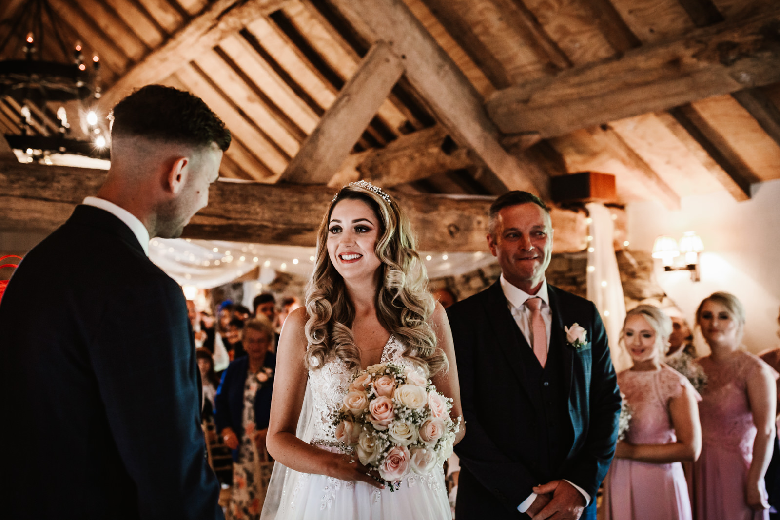 Bride and groom at hyde bank farm