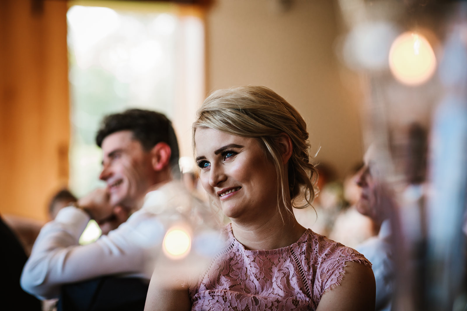 Happy bridesmaid