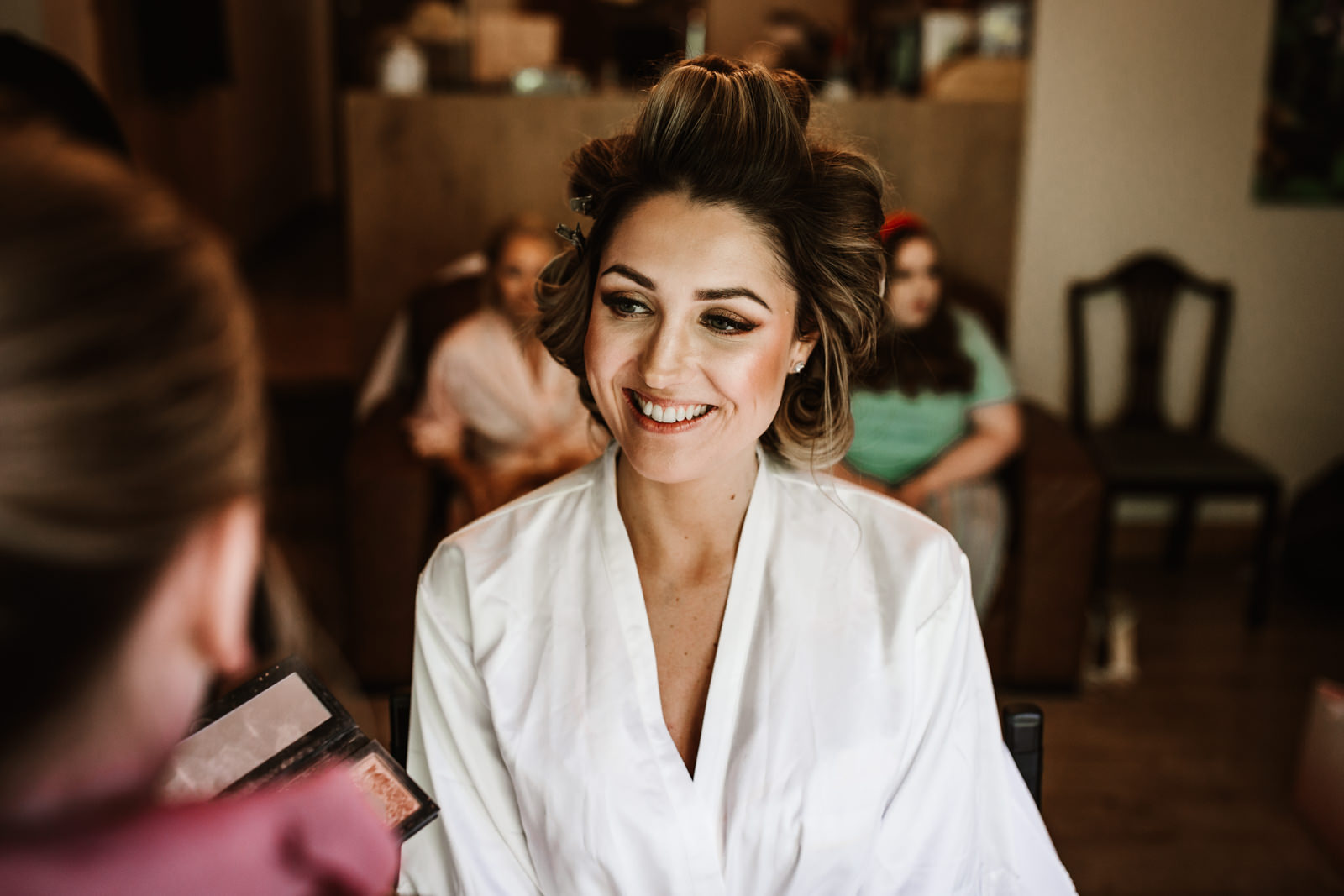 Smiling bride