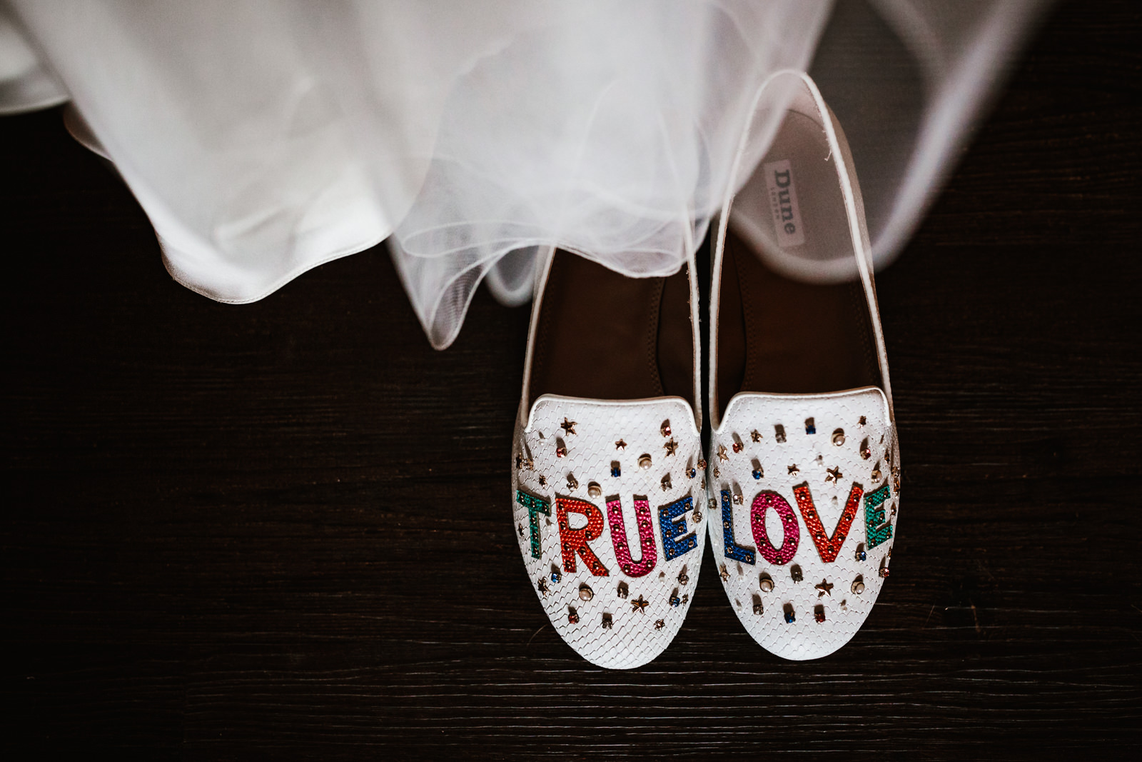 True love wedding shoes
