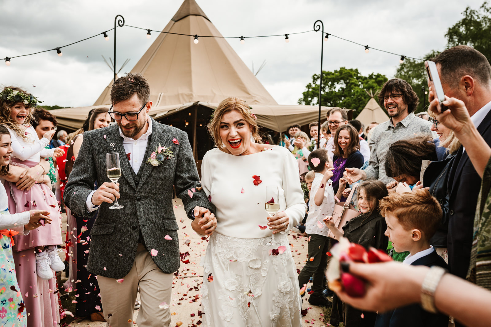 Just married at Hidden River Cabins