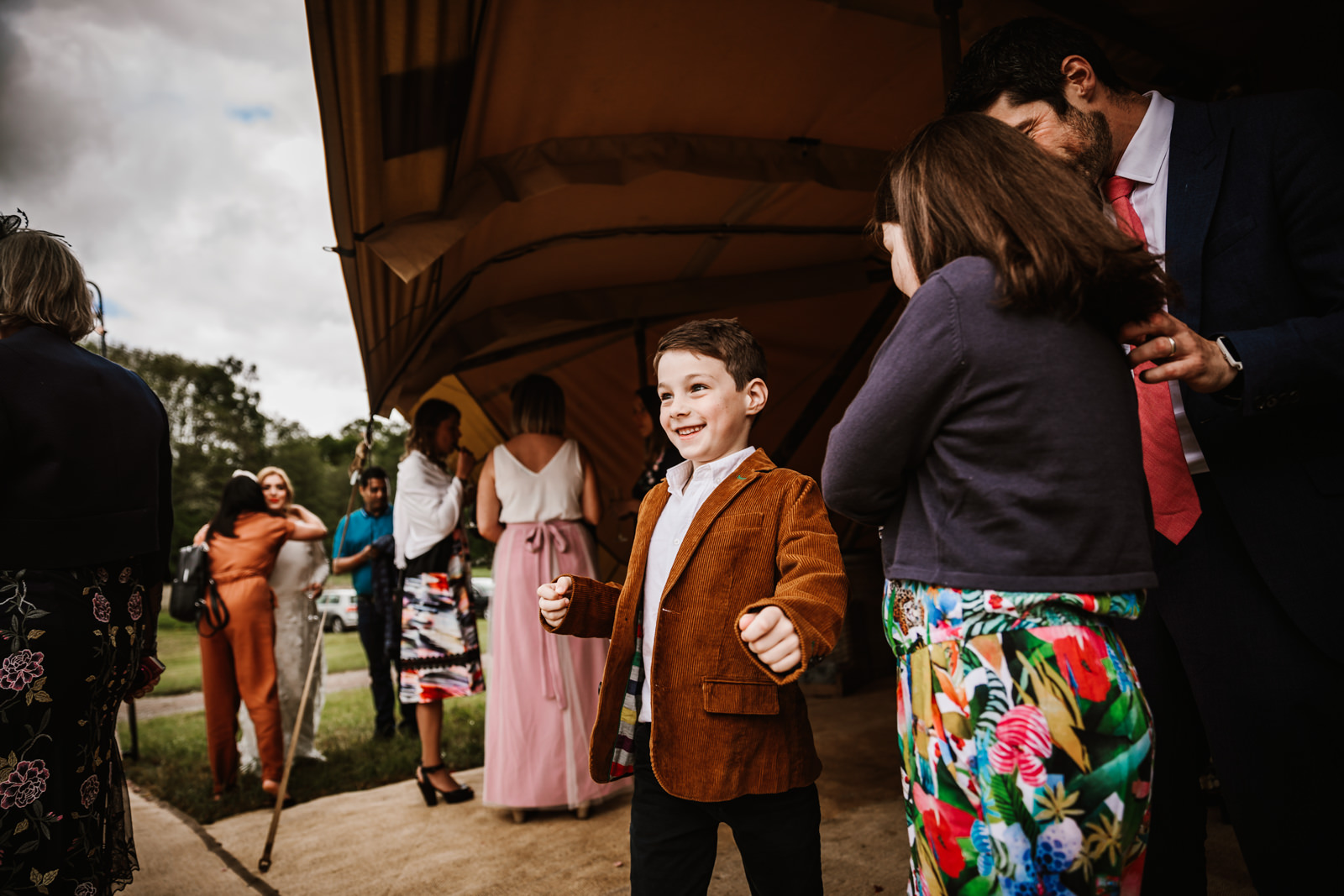 Little boy dancing