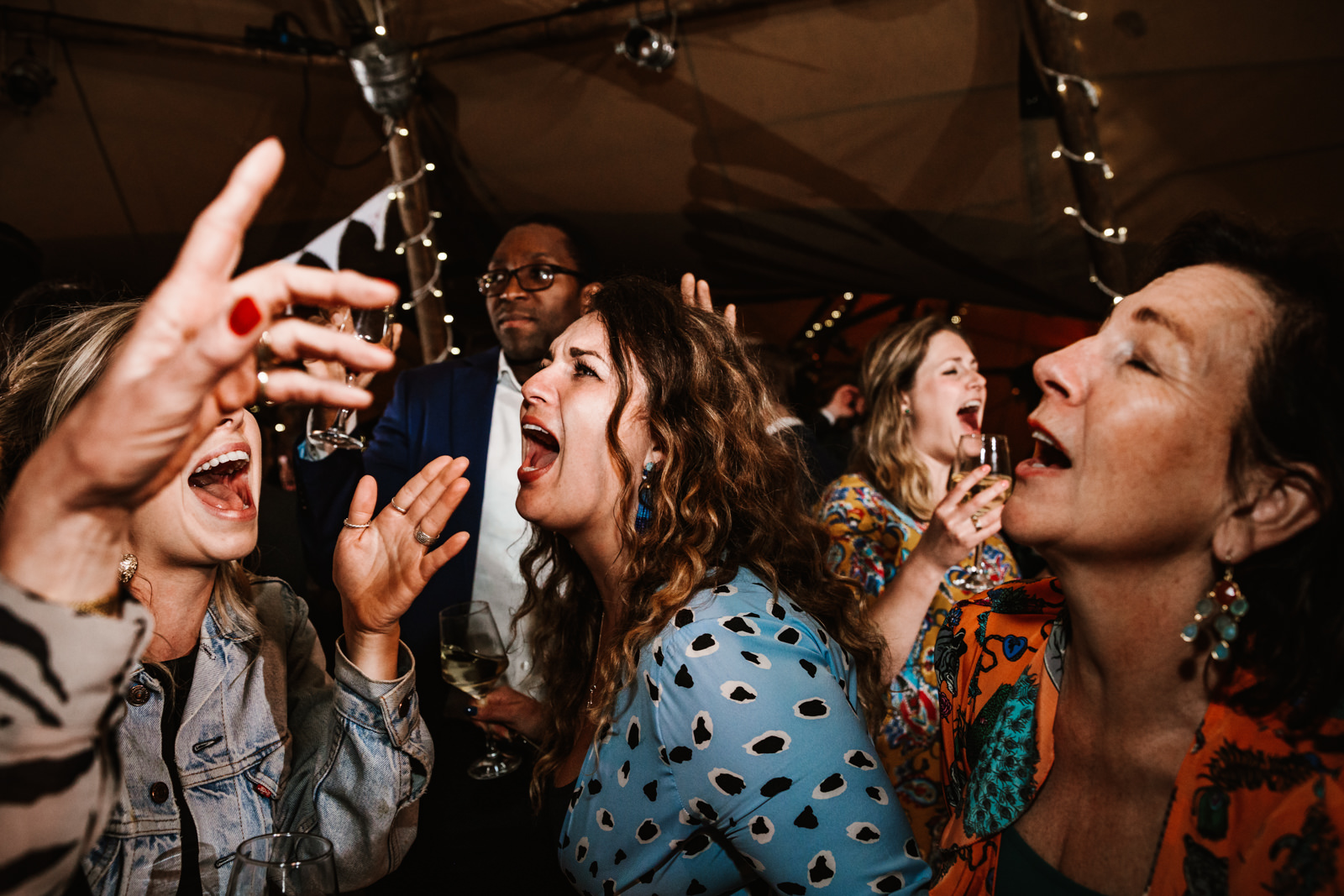 Tipi wedding party