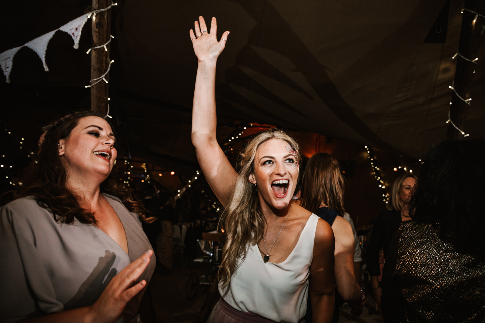 bridesmaid dancing