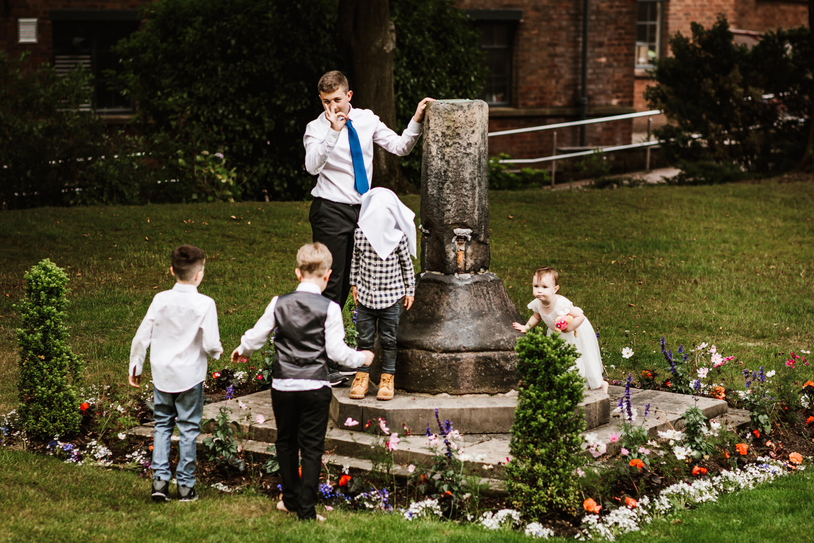 Kids playing at Bolton School