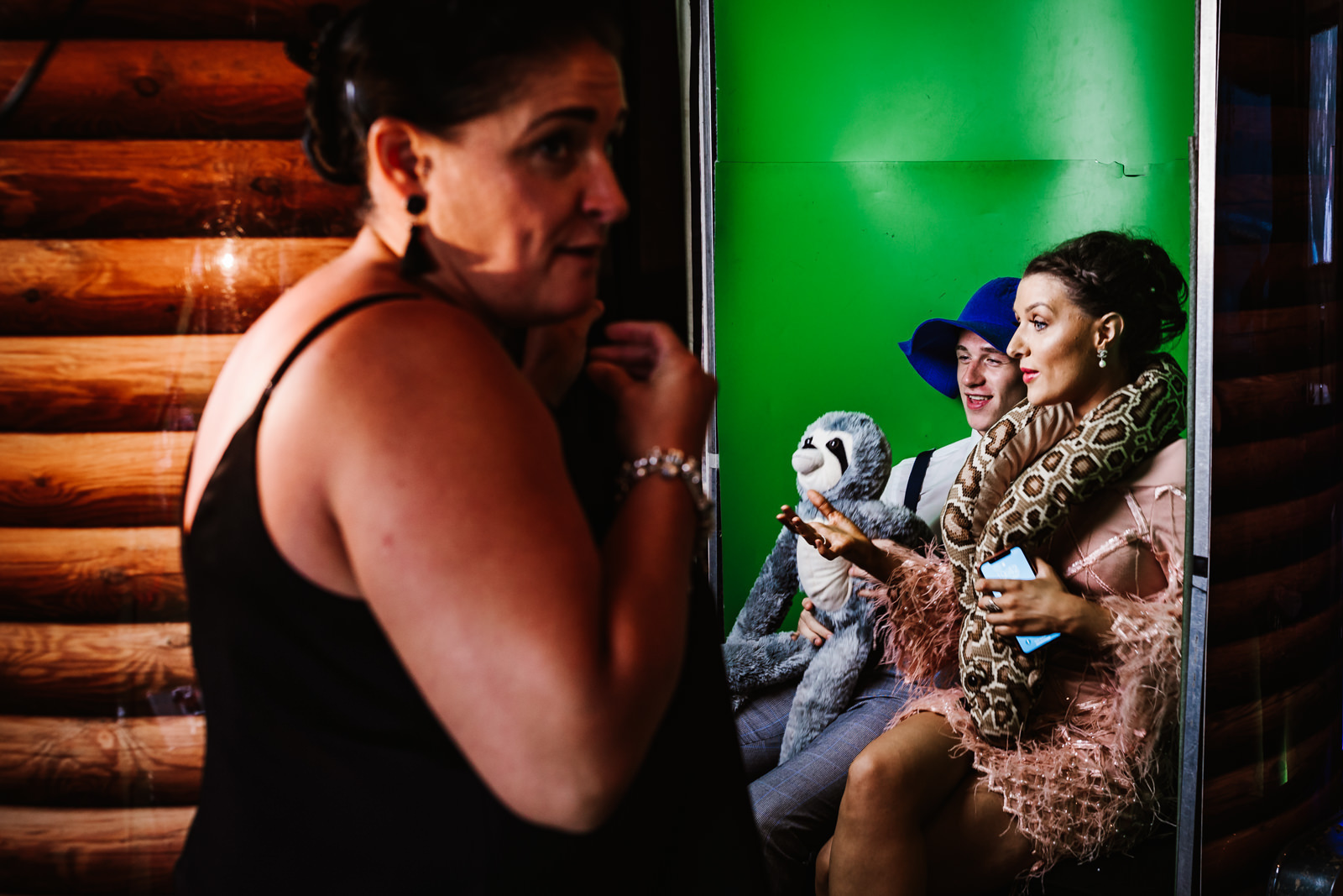 Lester Meadows Tipi Wedding Cheshire 68 Wedding photo botth