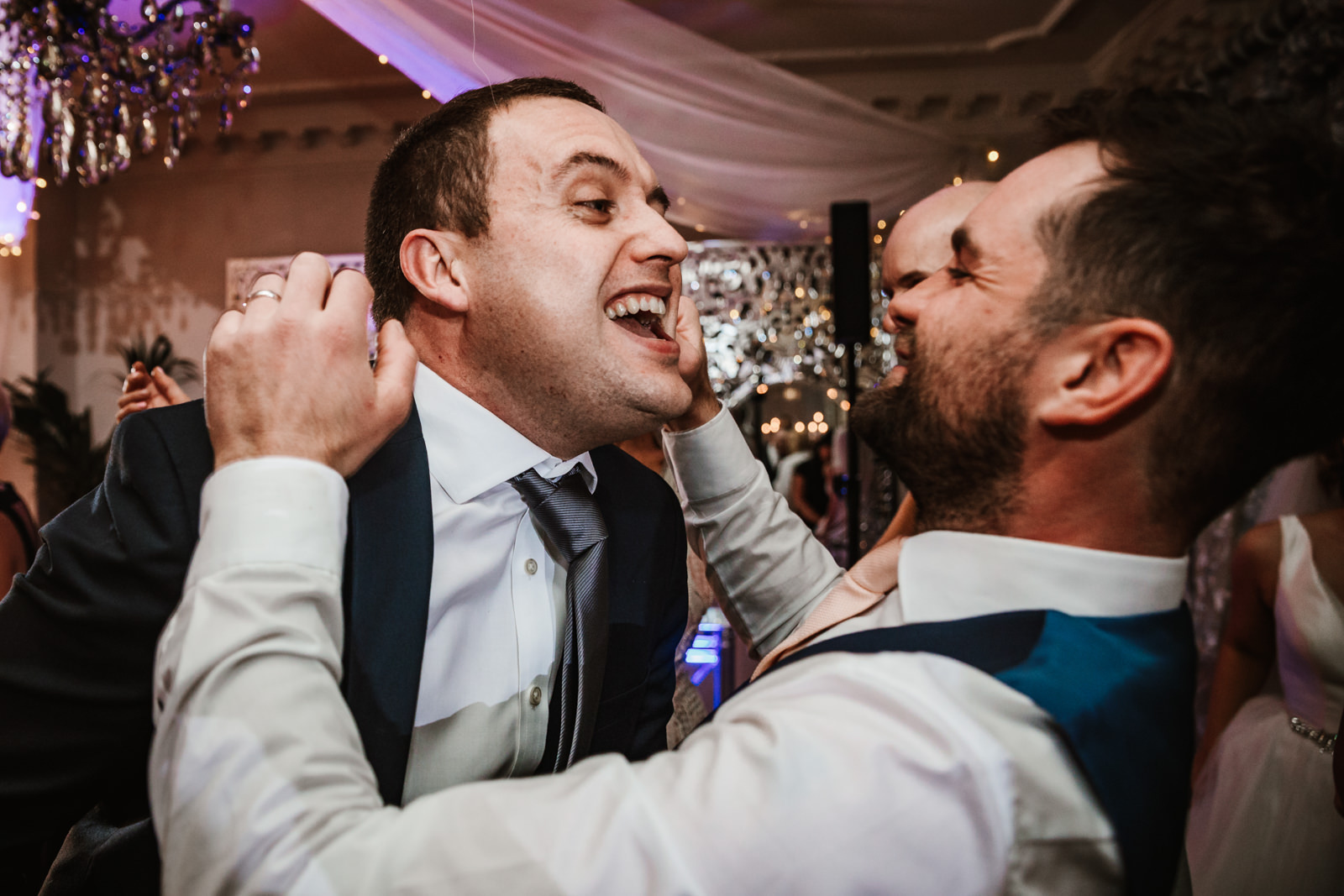 Lads having fun on the dance floor