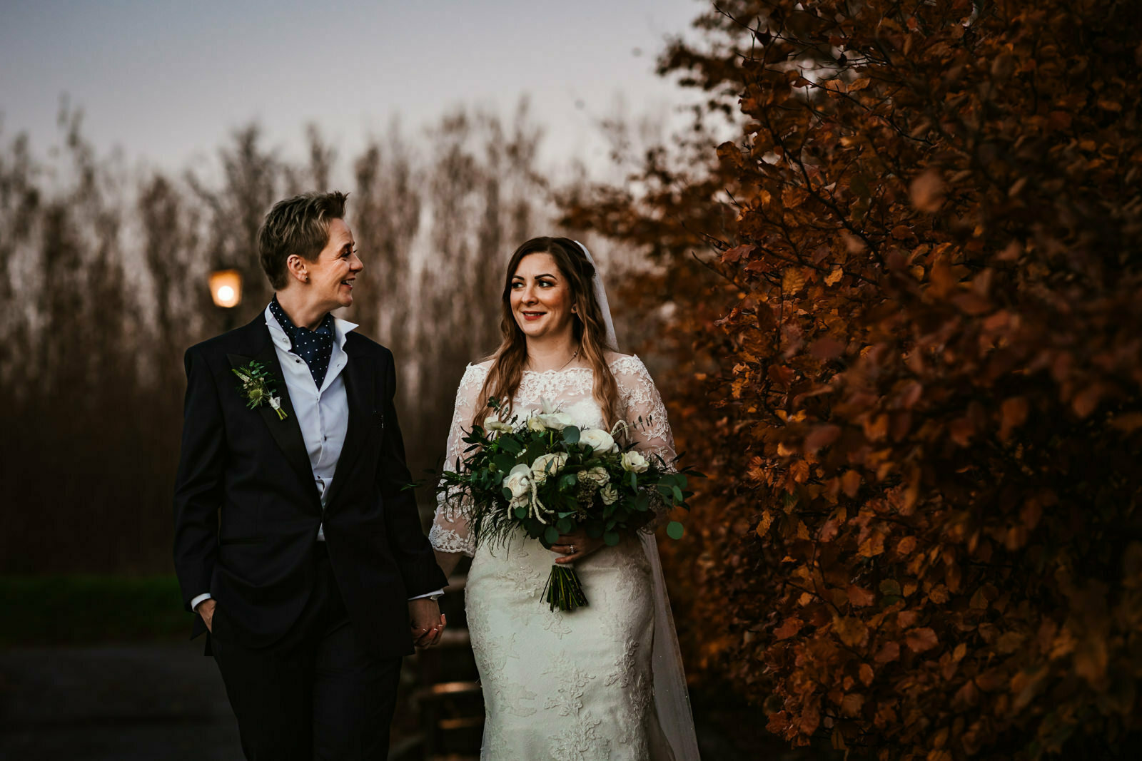 Same sex wedding at The Outbarn