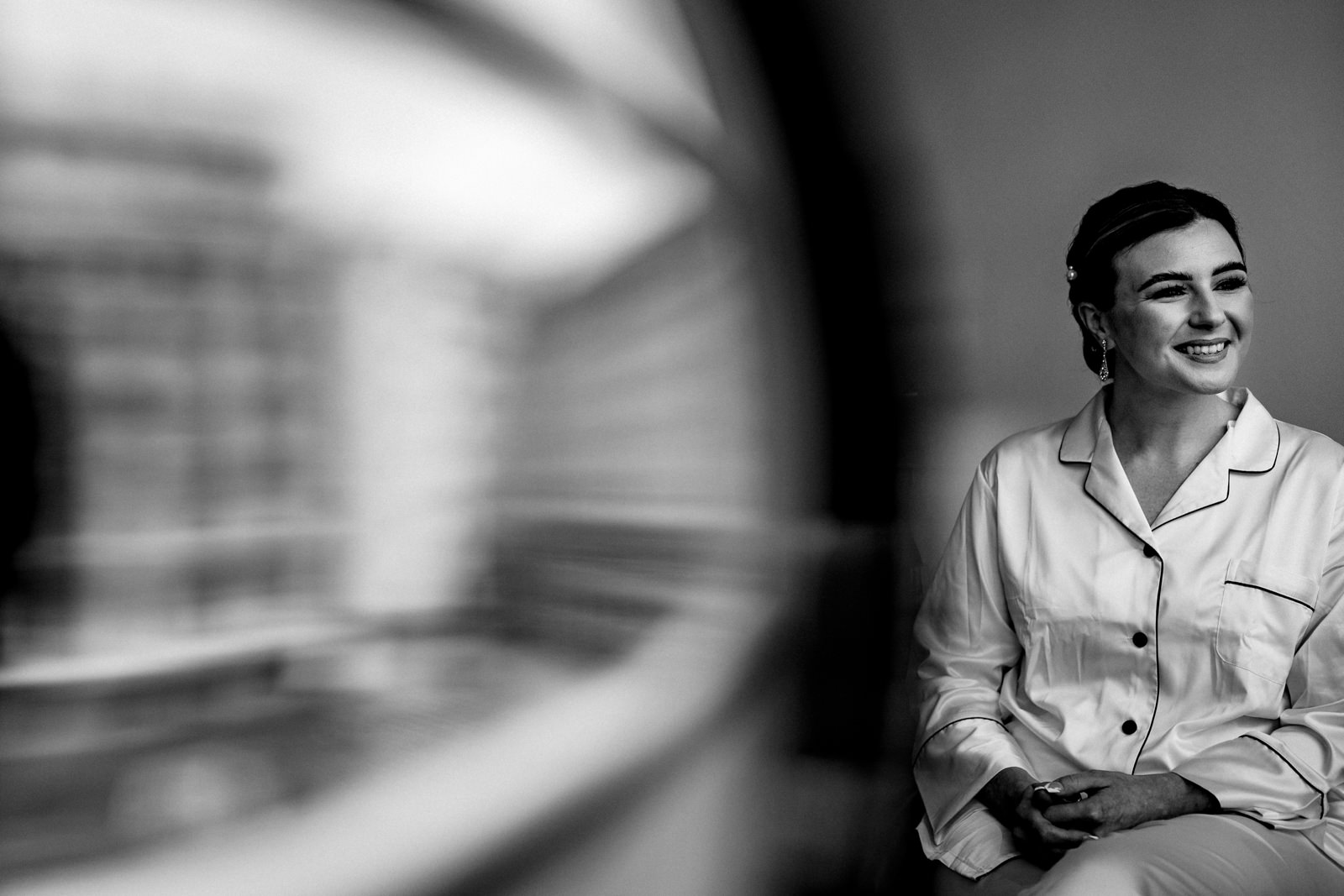 Bride and city refection