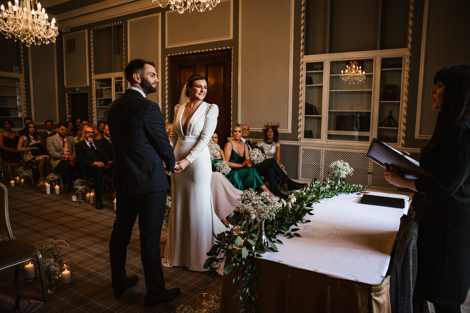Wedding ceremony at Manchester Hall