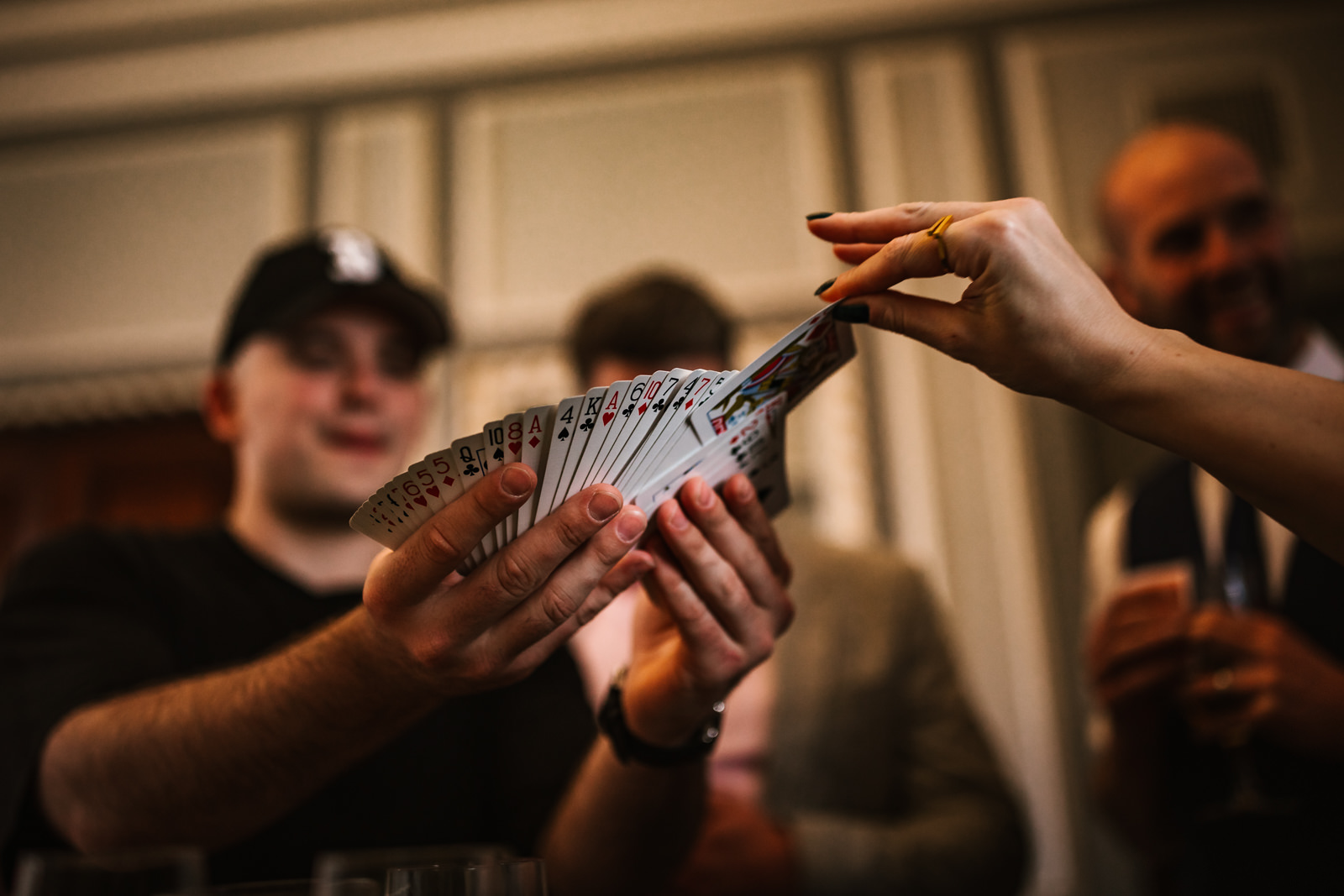 Magician at Manchester Hall wedding