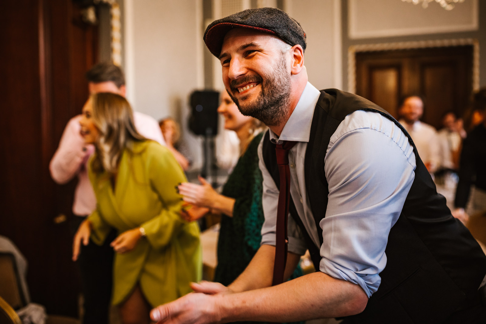 Brother of the bride having a good time