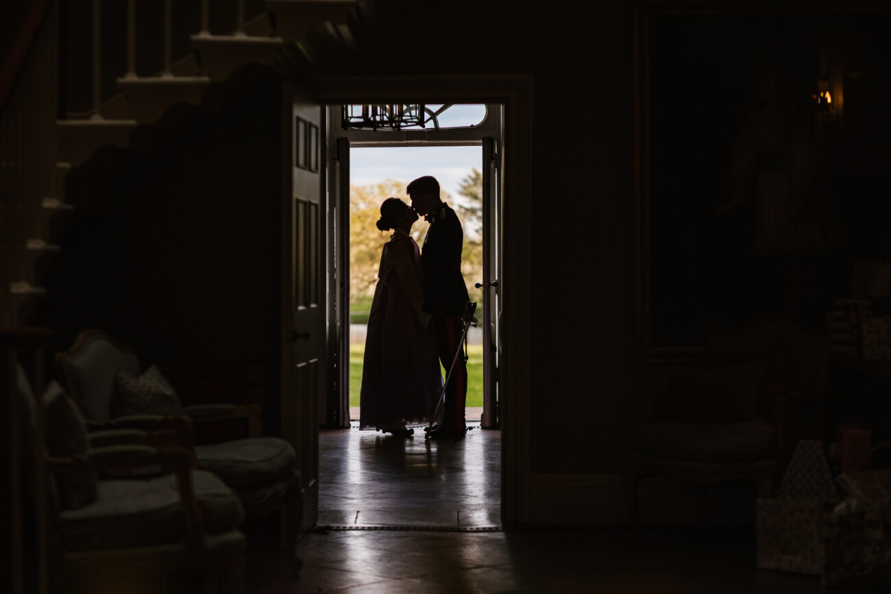 Bride and groom at Norwood Park