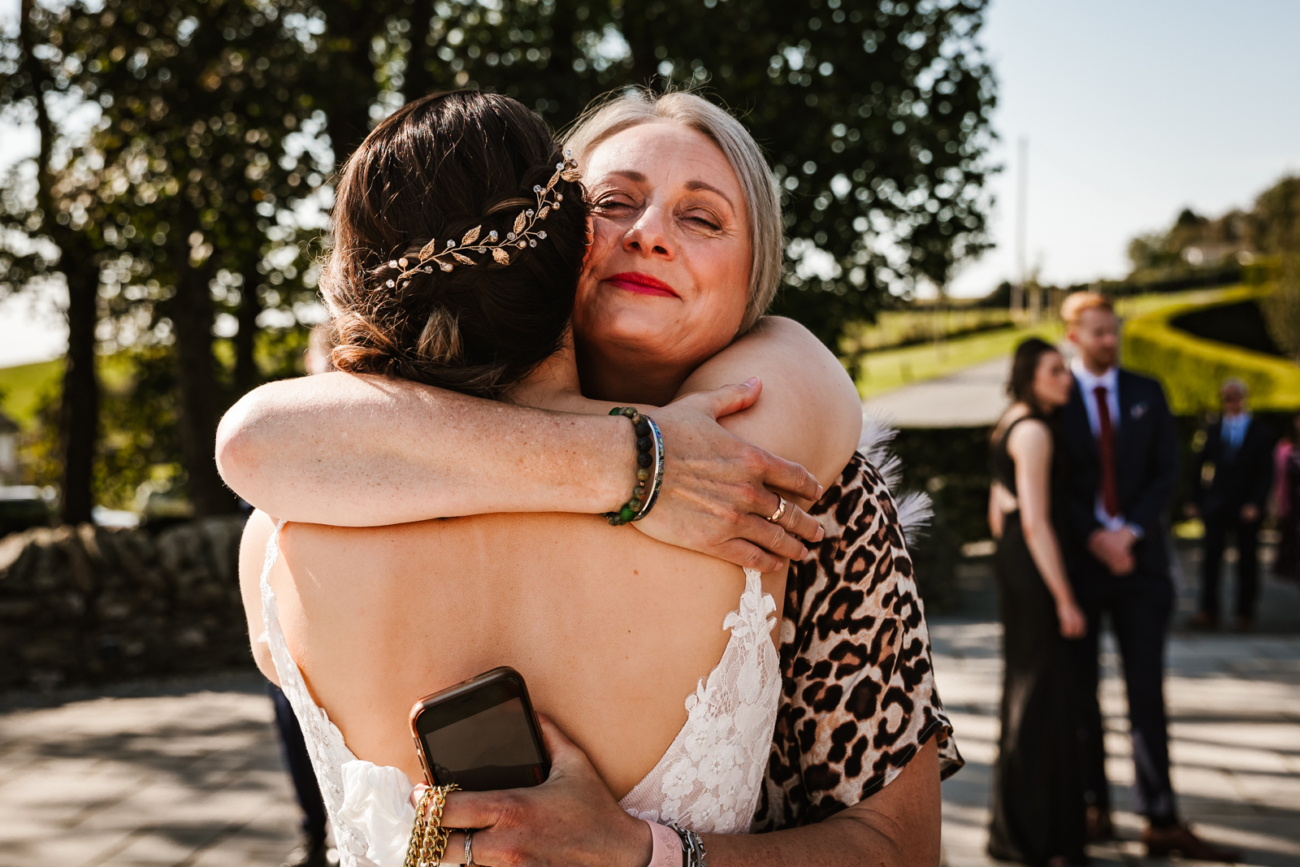 Hugs after the ceremony