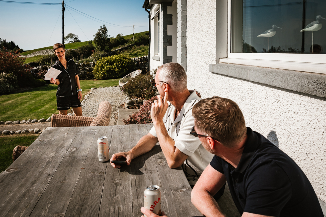 Drinking in the garden