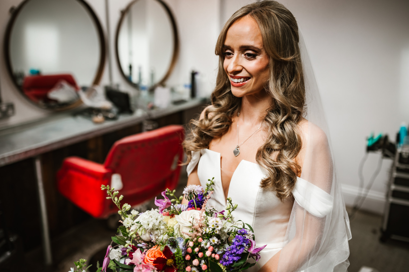 Bride ready at Owen House