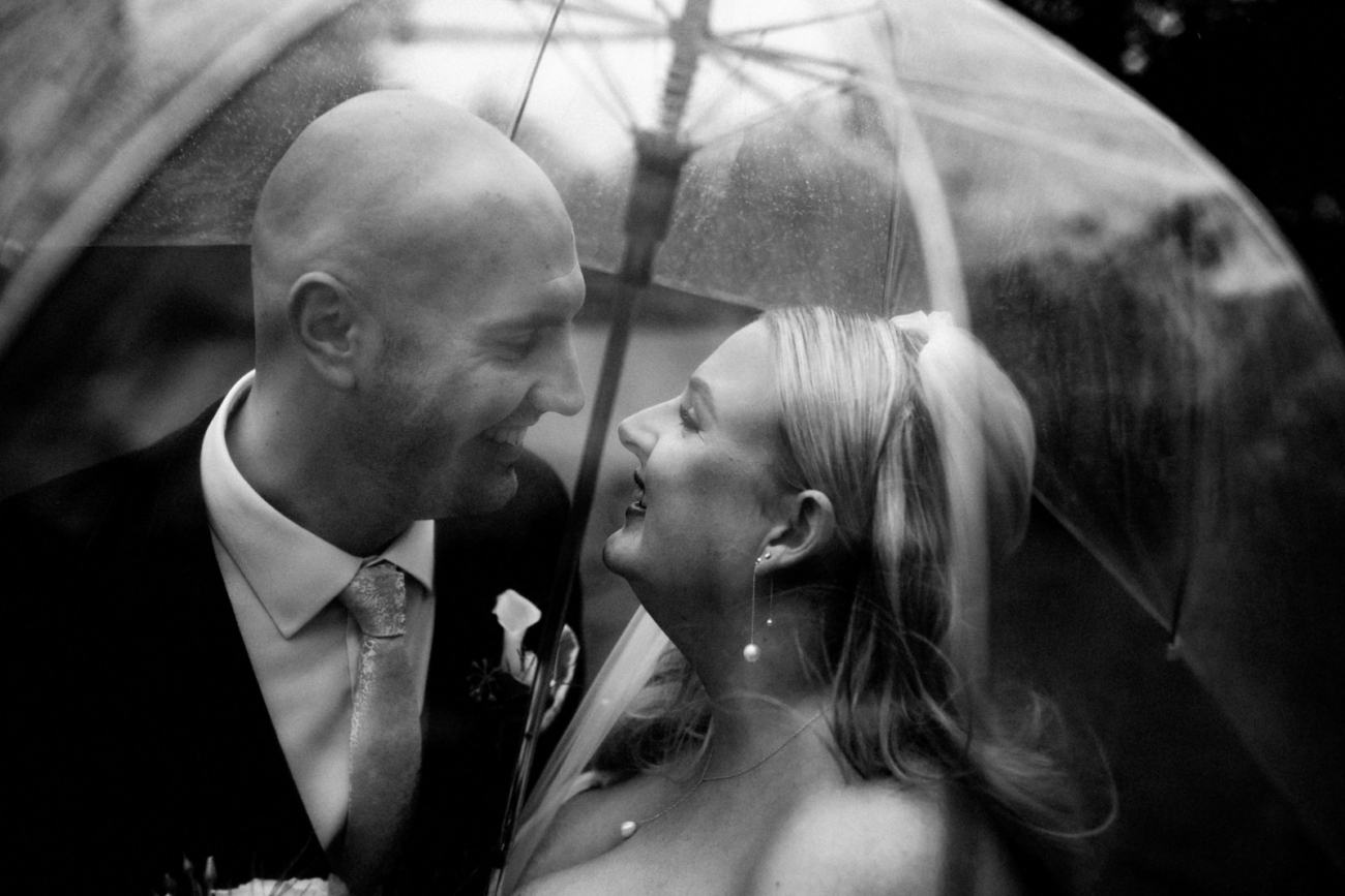 Under the umbrella at Eaves Hall