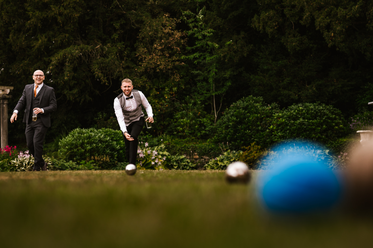 Lawn games at Eaves Hall