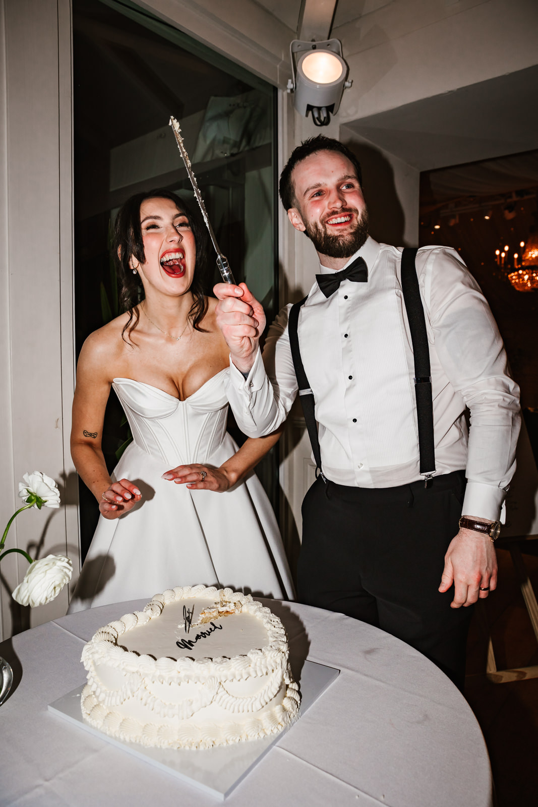 cake cut at iscoyd park